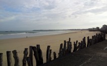 Plage et Brise-Lame à Saint Malo